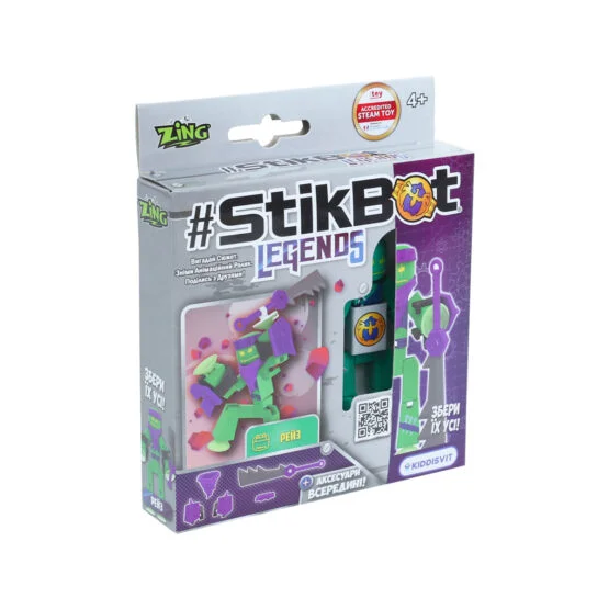 Ігровий набір для анімаційної творчості STIKBOT LEGENDS – РЕЙЗ (1 екскл. фіг., аксесуари)