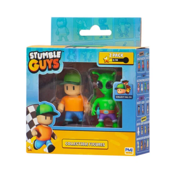 Набір колекційних фігурок STUMBLE GUYS – МІСТЕР СТАМБЛ І ПРИБУЛЕЦЬ (2 фігурки, 6 cm)