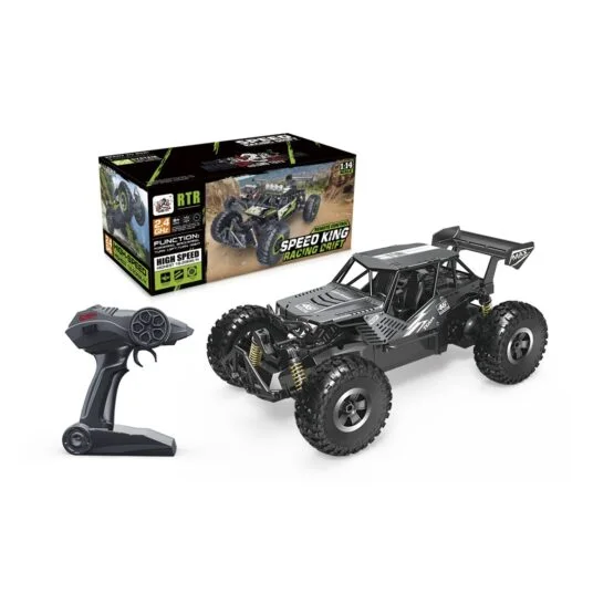 Автомобіль OFF-ROAD CRAWLER з р/к – SPEED KING (чорний металік, метал. корпус, акум. 6V, 1:14)