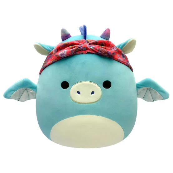М’яка іграшка SQUISHMALLOWS – ДРАКОН У БАНДАНІ (19 cm)