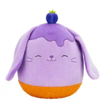 М’яка іграшка SQUISHMALLOWS – ЧОРНИЧНИЙ КРОЛИК (19 cm)