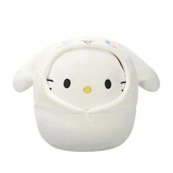 М’яка іграшка SQUISHMALLOWS серії “Хелоу Кітті” – ХЕЛОУ КІТТІ В ОБРАЗІ СІННАМОРОЛЛ (20 cm)
