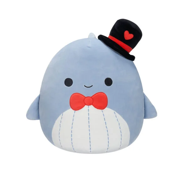 М’яка іграшка SQUISHMALLOWS – СИНІЙ КИТ САМІР (19 cm)