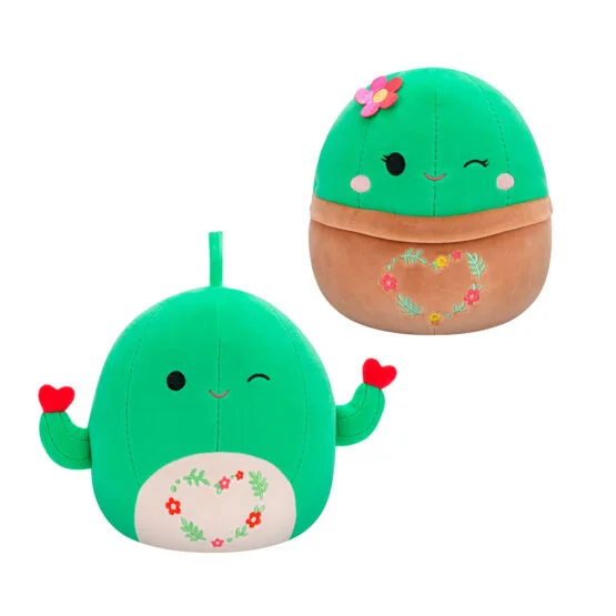 М’яка іграшка SQUISHMALLOWS – ДРУЗІ КАКТУСИ (2 шт, 19 cm)