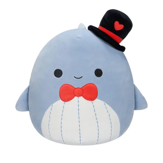 М’яка іграшка SQUISHMALLOWS – СИНІЙ КИТ САМІР (30 cm)